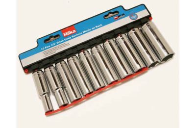 Hilka 10 Piece 1/2 inch Deep Sockets MM